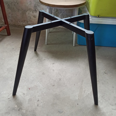 Moderno estilo interior personalizado Rectangular base de móveis de metal com acabamento de prata