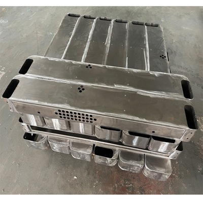 Caixa de luz de chapa de metal de armazenamento elétrico com diferentes knockouts com base no tamanho
